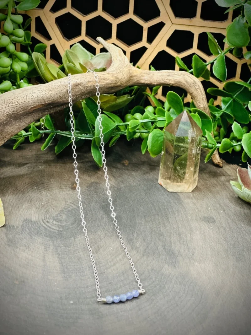 Dainty Tanzanite Birthstone Necklace