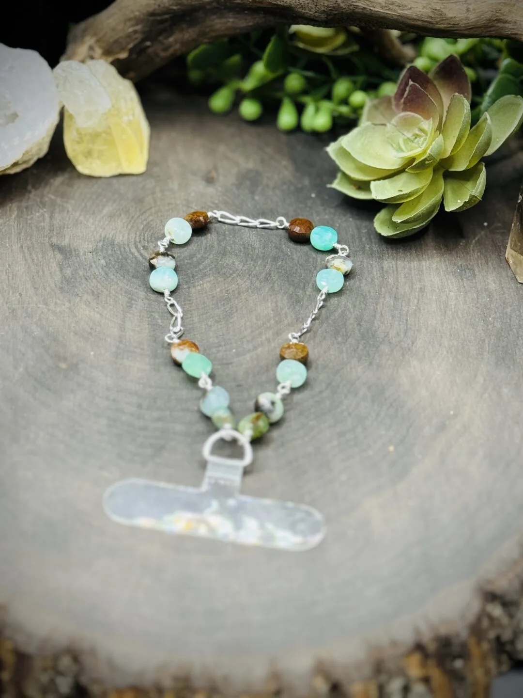 Phone Chain with Chrysoprase - Image 2