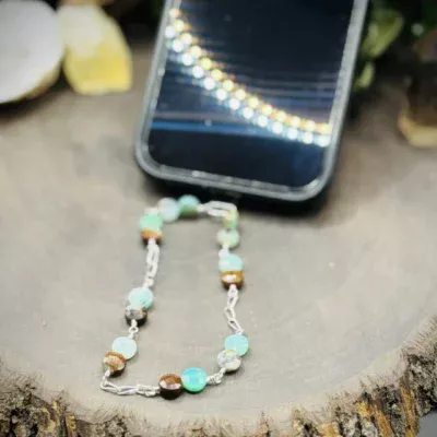 Phone Chain with Chrysoprase