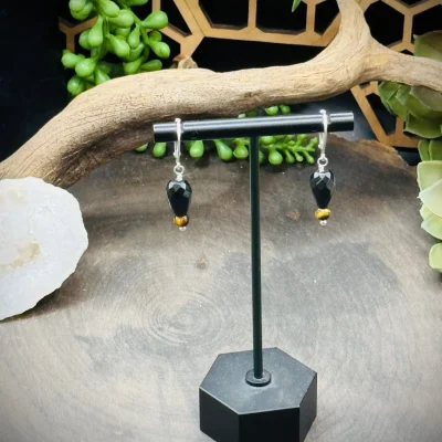 All About the Beads with Black Obsidian & Tigers Eye