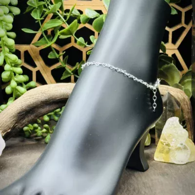 Sterling Silver Small Heart Chain Bracelet/Anklets