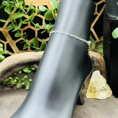 Sterling Silver Small Oval Chain Bracelet/Anklets
