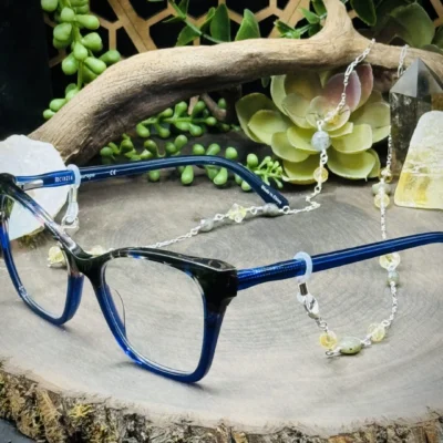 Gemstone Eyeglass Chain with Citrine & Labradorite