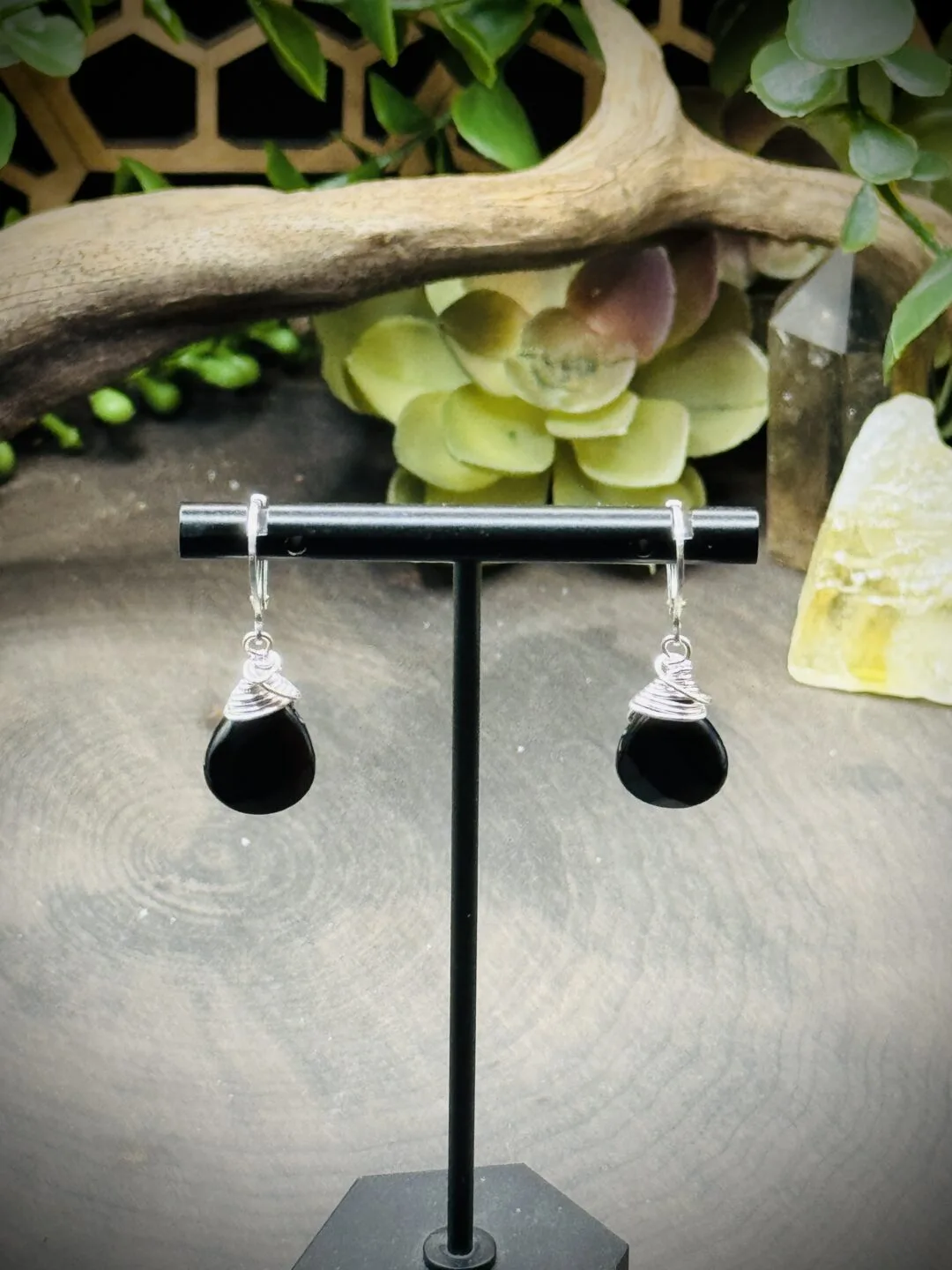All About the Beads with Teardrop Black Obsidian