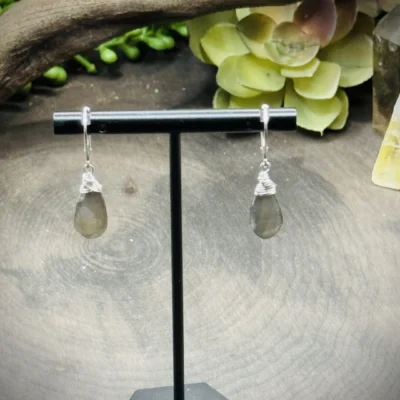 All About the Beads with Teardrop Grey Moonstone