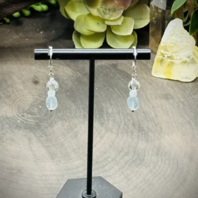 All About the Beads with Clear Quartz Crystals & Aquamarine