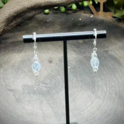 All About the Beads with Clear Quartz Crystals & Aquamarine