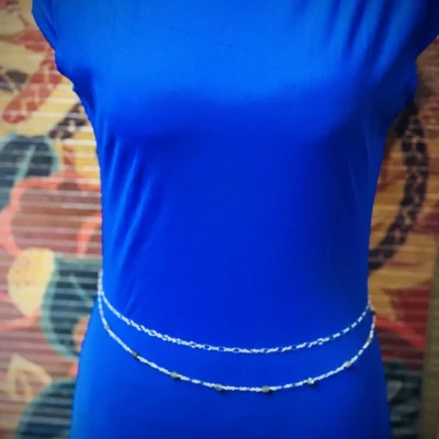 Double Waist Chain with Labradorite