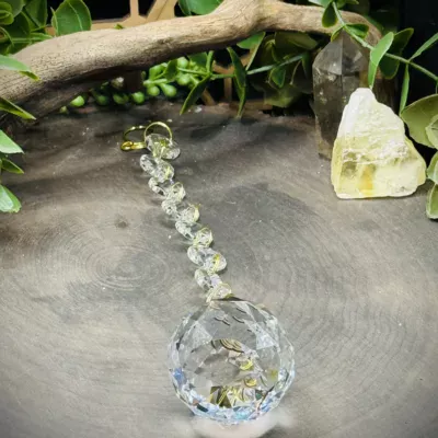 Chandelier Sun Catcher with Large Teardrop Crystal
